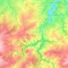 Mapa topográfico Sidiailles, altitud, relieve