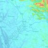 Mapa topográfico Aluva, altitud, relieve