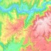 Mapa topográfico Asprières, altitud, relieve