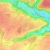 Mapa topográfico Les Loges-en-Josas, altitud, relieve