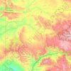Mapa topográfico Rio Blanco County, altitud, relieve