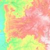 Mapa topográfico Itiquira, altitud, relieve