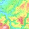 Mapa topográfico Egloshayle, altitud, relieve