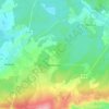 Mapa topográfico Arpheuilles, altitud, relieve