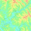 Mapa topográfico São Mateus do Sul, altitud, relieve
