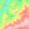 Mapa topográfico Parroquia La Quebrada, altitud, relieve