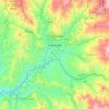Mapa topográfico Portovelo, altitud, relieve