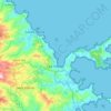 Mapa topográfico La Trinité, altitud, relieve