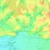 Mapa topográfico Cosges, altitud, relieve