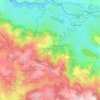 Mapa topográfico Recoules-Prévinquières, altitud, relieve