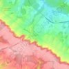 Mapa topográfico Auneuil, altitud, relieve