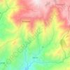 Mapa topográfico Salvias, altitud, relieve