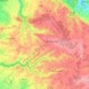 Mapa topográfico Prailles-la-Couarde, altitud, relieve