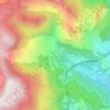 Mapa topográfico Gorbio, altitud, relieve