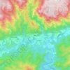 Mapa topográfico Mons, altitud, relieve
