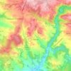 Mapa topográfico Anlhiac, altitud, relieve