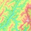 Mapa topográfico Kiphire, altitud, relieve