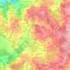 Mapa topográfico Cabrui, altitud, relieve