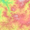 Mapa topográfico Libramont-Chevigny, altitud, relieve