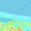 Mapa topográfico Denizköy Mahallesi, altitud, relieve