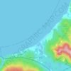 Mapa topográfico Pleasant Bay, altitud, relieve