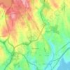 Mapa topográfico Village of Rye Brook, altitud, relieve