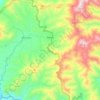 Mapa topográfico Balsas, altitud, relieve