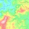 Mapa topográfico Cerro Pelado, altitud, relieve