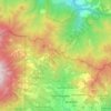 Mapa topográfico Los Naranjos, altitud, relieve