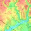 Mapa topográfico Cerelles, altitud, relieve