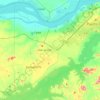 Mapa topográfico Parroquia Unare, altitud, relieve