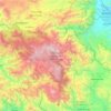 Mapa topográfico Parque Nacional Valle Nuevo, altitud, relieve