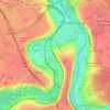 Mapa topográfico Essonnes, altitud, relieve