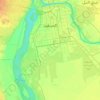 Mapa topográfico Khartoum, altitud, relieve