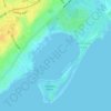 Mapa topográfico Great Kills Harbor, altitud, relieve
