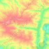 Mapa topográfico Маломихайлівська сільська громада, altitud, relieve