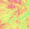 Mapa topográfico Рузский городской округ, altitud, relieve