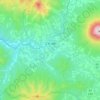Mapa topográfico ニセコ町, altitud, relieve
