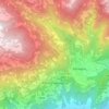 Mapa topográfico Ronchi Valsugana, altitud, relieve