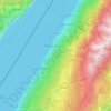 Mapa topográfico Brenzone sul Garda, altitud, relieve