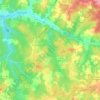 Mapa topográfico La Jemaye-Ponteyraud, altitud, relieve