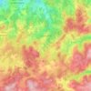 Mapa topográfico La Nouaille, altitud, relieve