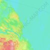 Mapa topográfico Громовское сельское поселение, altitud, relieve