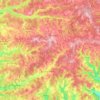 Mapa topográfico Val de Louyre et Caudeau, altitud, relieve