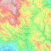Mapa topográfico San José de Ocoa, altitud, relieve