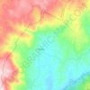 Mapa topográfico Ardãos, altitud, relieve
