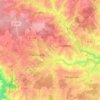 Mapa topográfico Les Trois Moulins, altitud, relieve