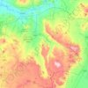 Mapa topográfico Ürgüp, altitud, relieve