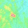 Mapa topográfico Río Blanco, altitud, relieve