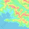 Mapa topográfico Bahía Honda, altitud, relieve